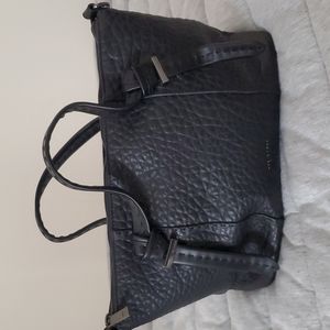 Ted Baker - OLMIA - Knotted Handle Small Leather Tote - Black